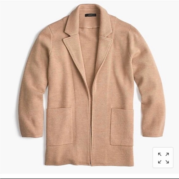 J. Crew Factory Sweaters - JCrew Open Sweater Blazer, Charcoal